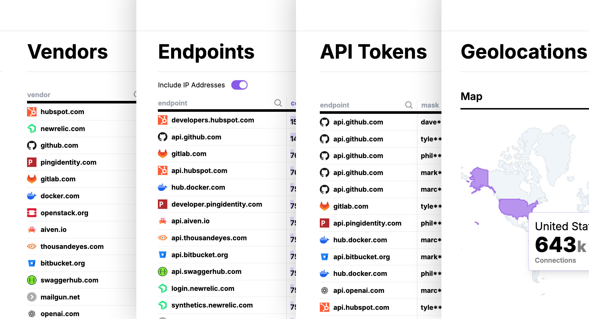 Qtap platform dashboard showing encrypted traffic visibility and monitoring